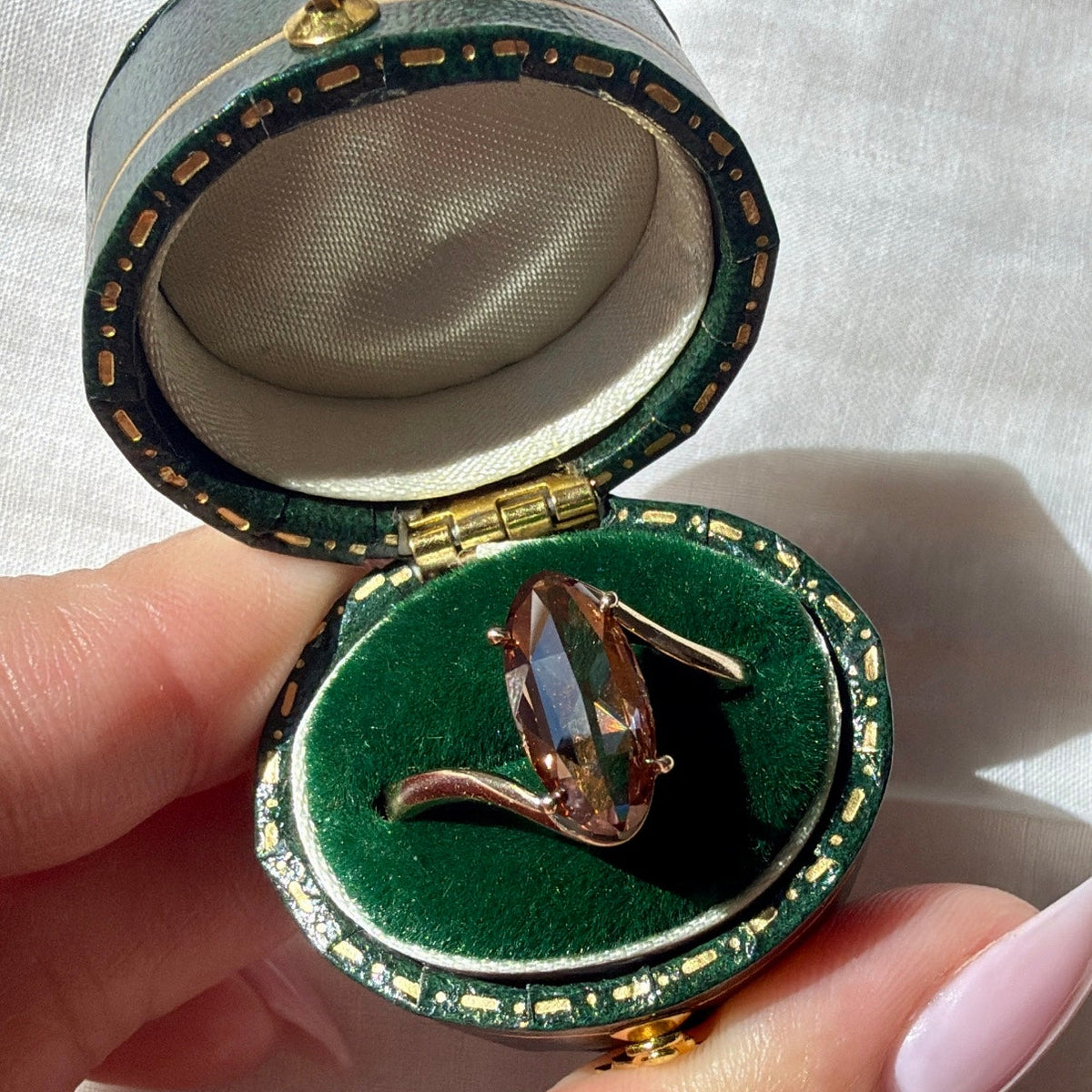 Solana — Desert Diamond Bypass  Engagement Ring