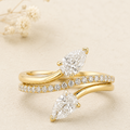 Vivienne Bypass Pear Ring