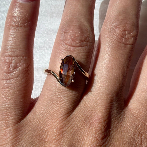 Solana — Desert Diamond Bypass  Engagement Ring