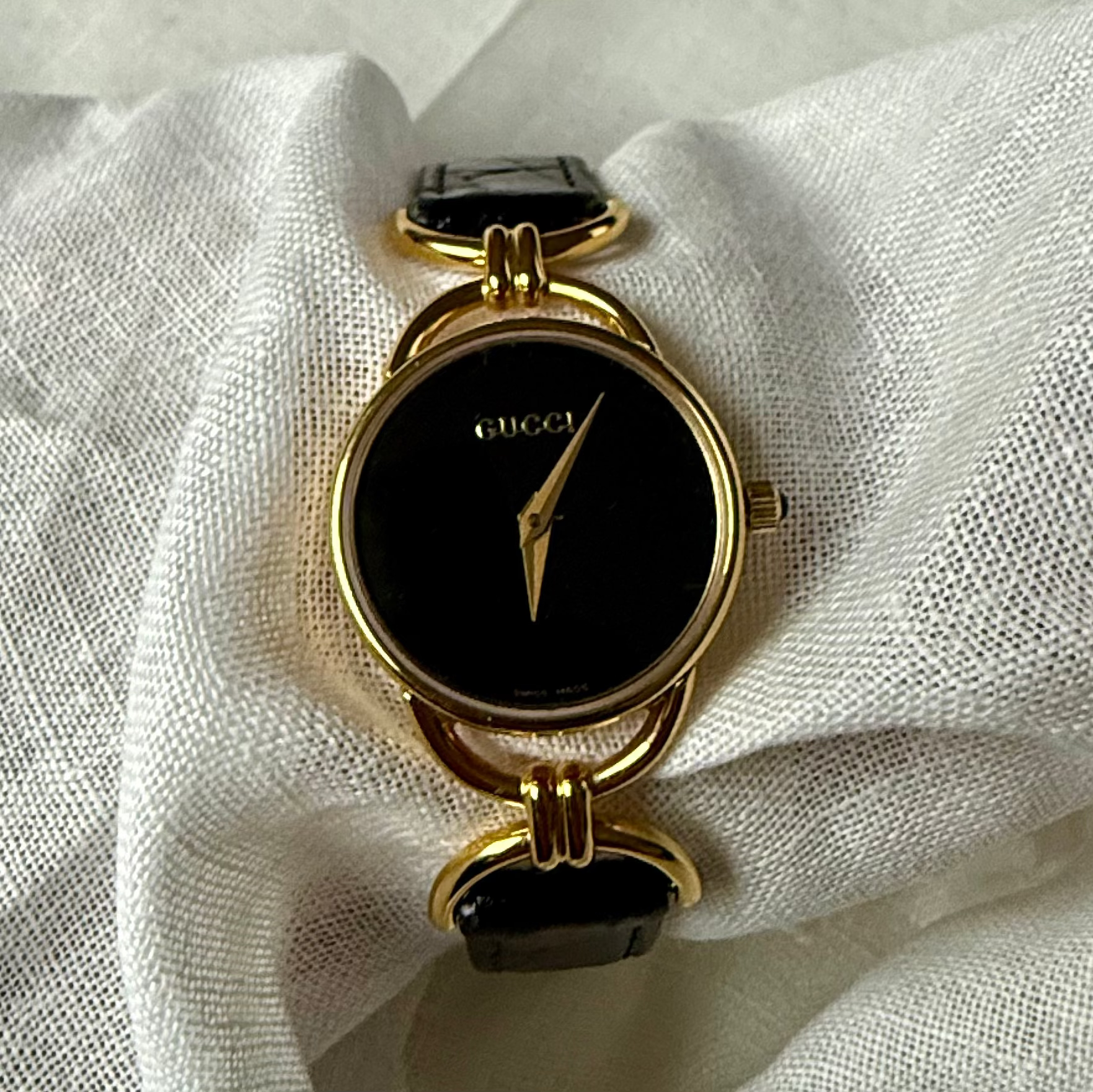 Vintage Gucci Black Dial Watch