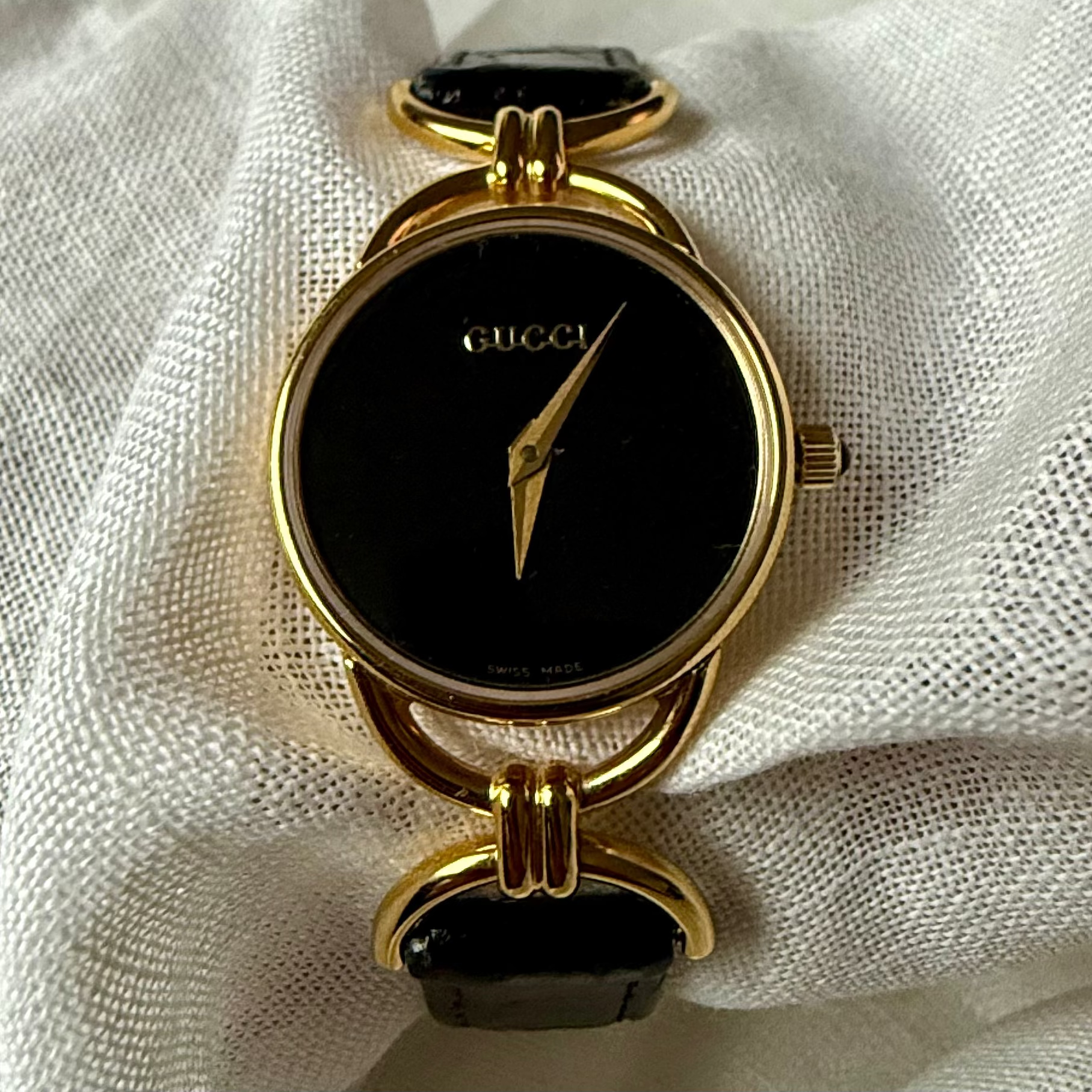Vintage Gucci Black Dial Watch