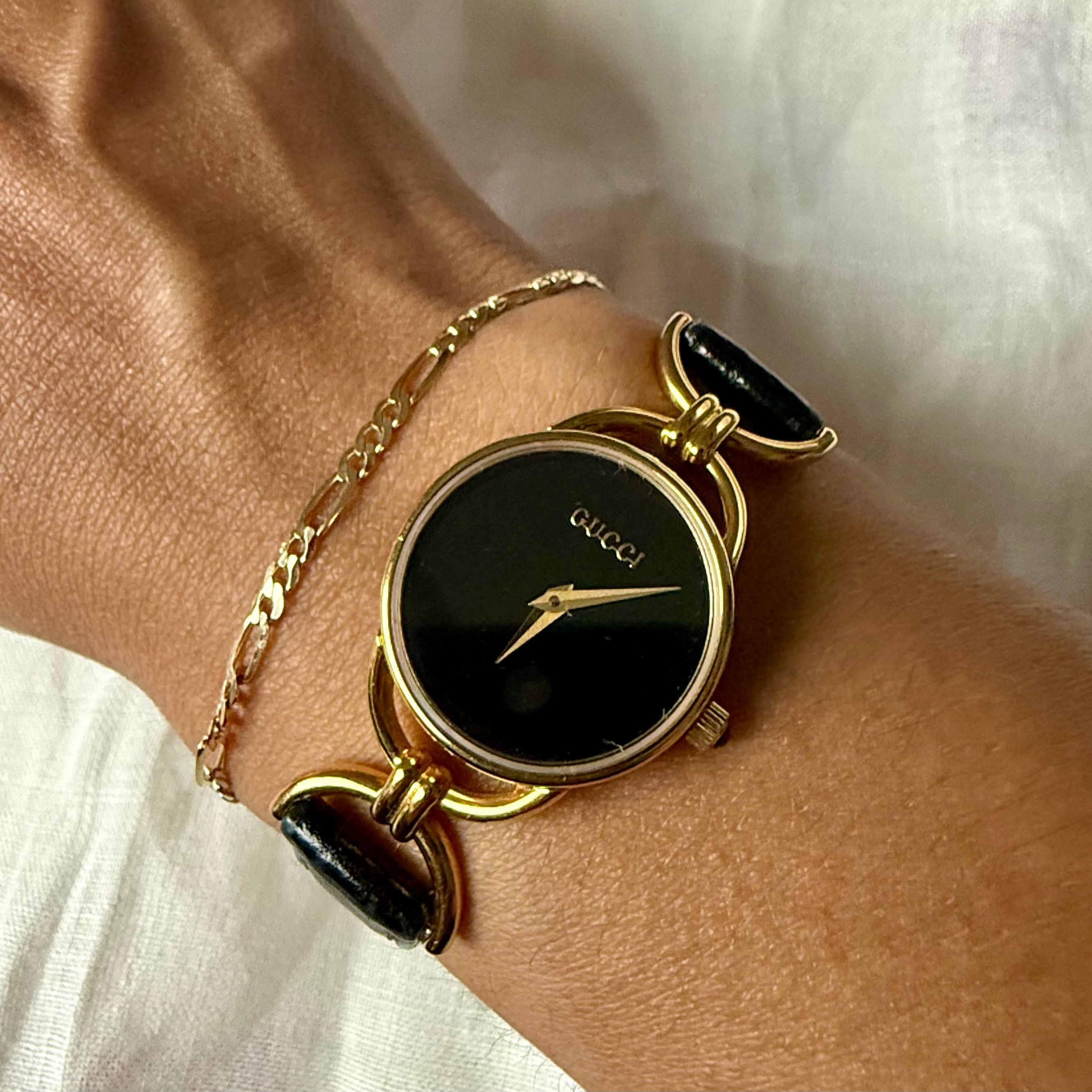 Vintage Gucci Black Dial Watch