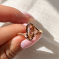 Solana — Desert Diamond Bypass  Engagement Ring