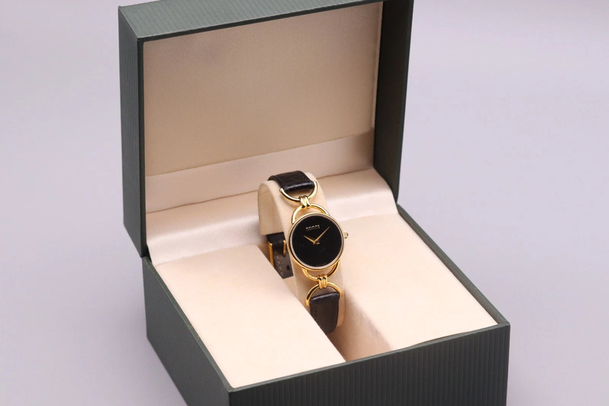 Vintage Gucci Black Dial Watch
